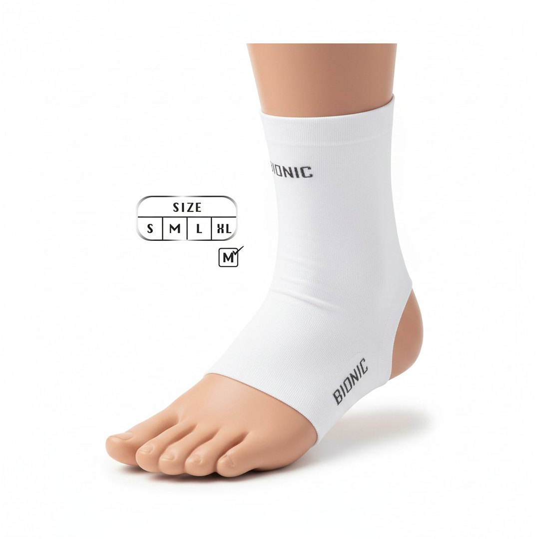 Tobillera de Proteccion Bionic Elasticada Blanco  3