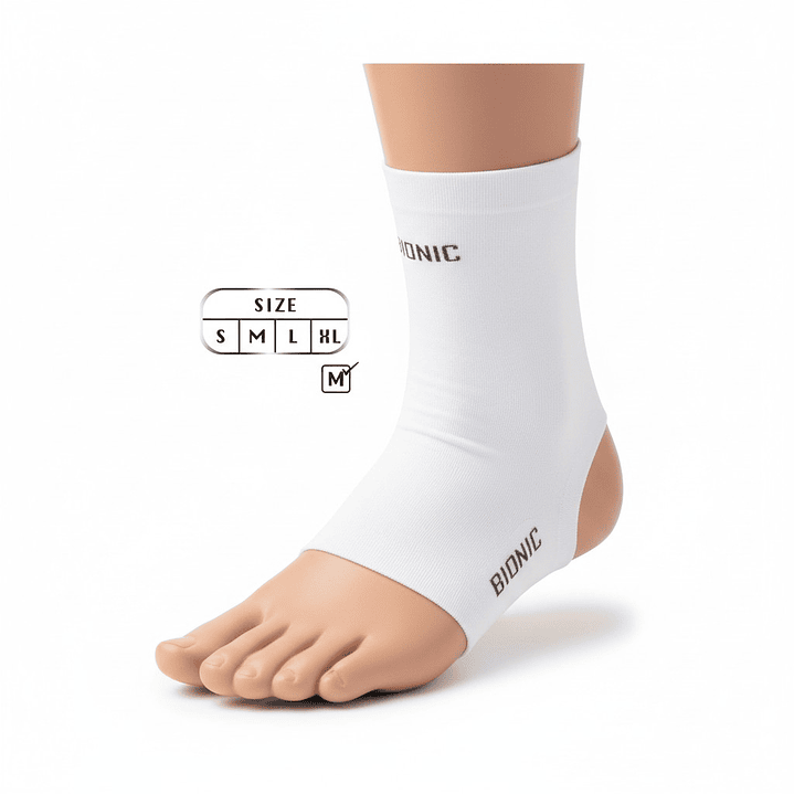 Tobillera de Proteccion Bionic Elasticada Blanco  3