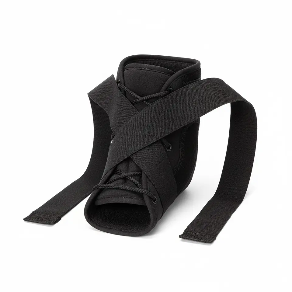 Tobillera de Proteccion Bionic Neopren con Barra y Cordon 2