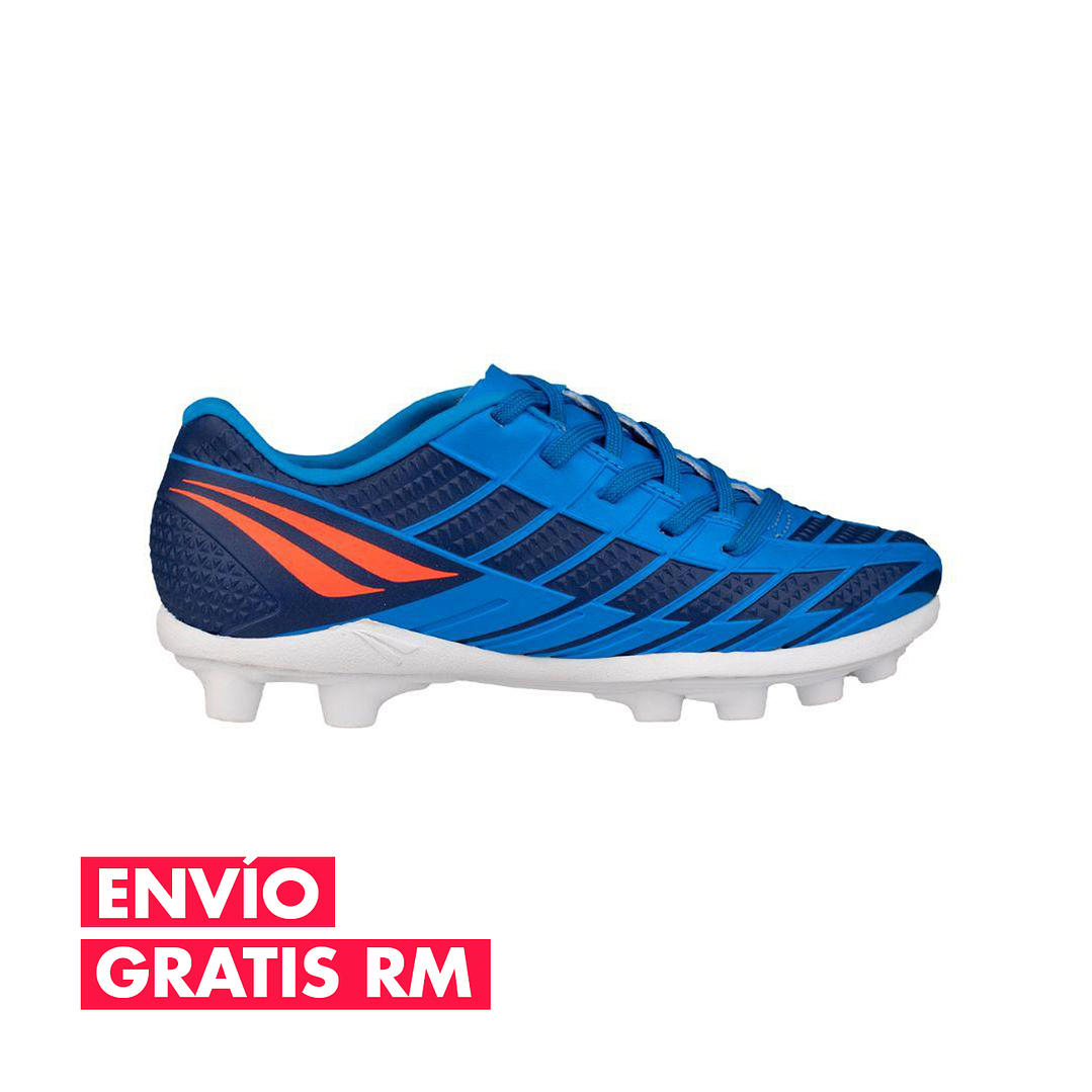 Zapato de Futbol Penalty Speed XXI Azul/Naranjo 1