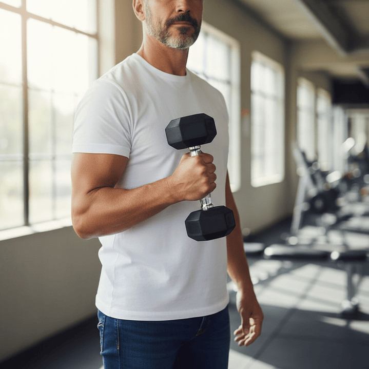 Mancuerna Hexagonal Goma 4 kg 3