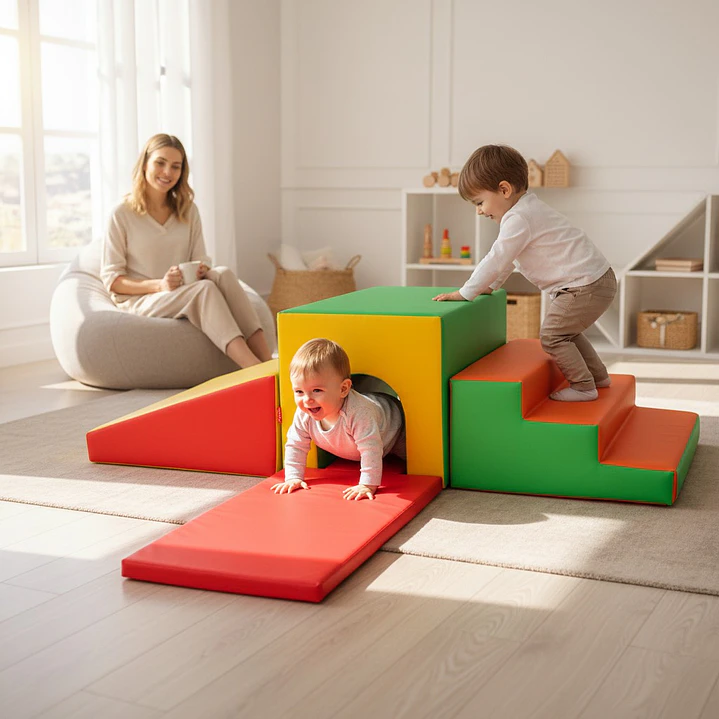 Set de Psicomotricidad 6 Piezas con Tunel Escalador 4