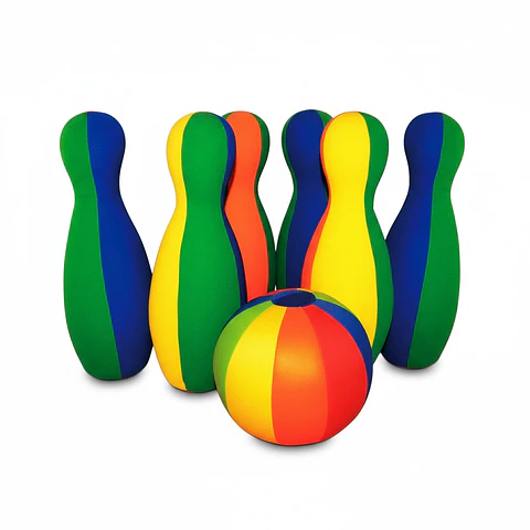Set de Bolos 6 Palitroques + 2 Pelotas