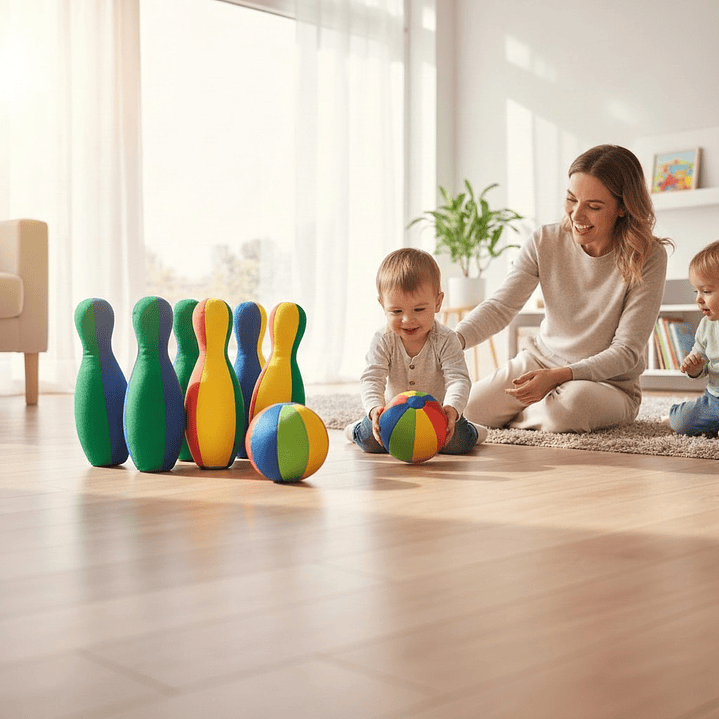 Set de Bolos 6 Palitroques + 2 Pelotas 2