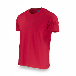 Polera Algodon Manga Corta Rojo