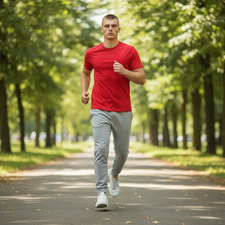 Polera Algodon Manga Corta Rojo 3