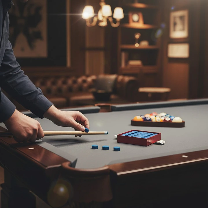 Suela de Taco de Pool The Master Azul 12 mm 4