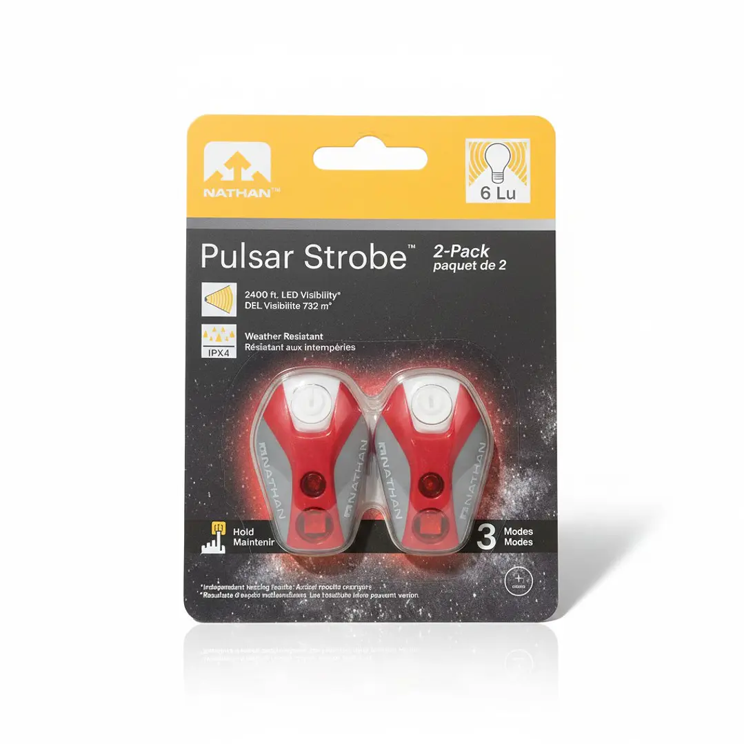 Luz de Bicicleta Nathan Pulsar Strobe Rojo 2