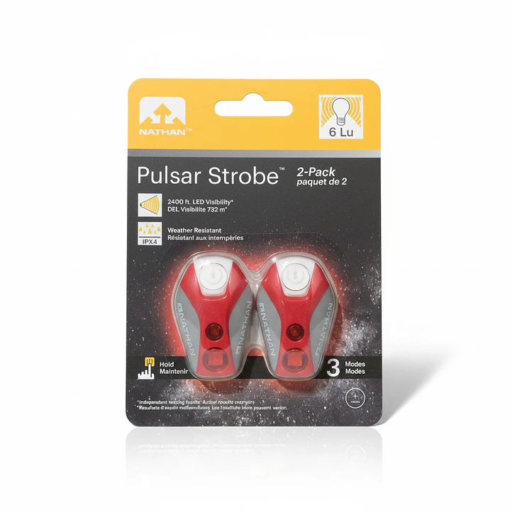 Luz de Bicicleta Nathan Pulsar Strobe Rojo 2