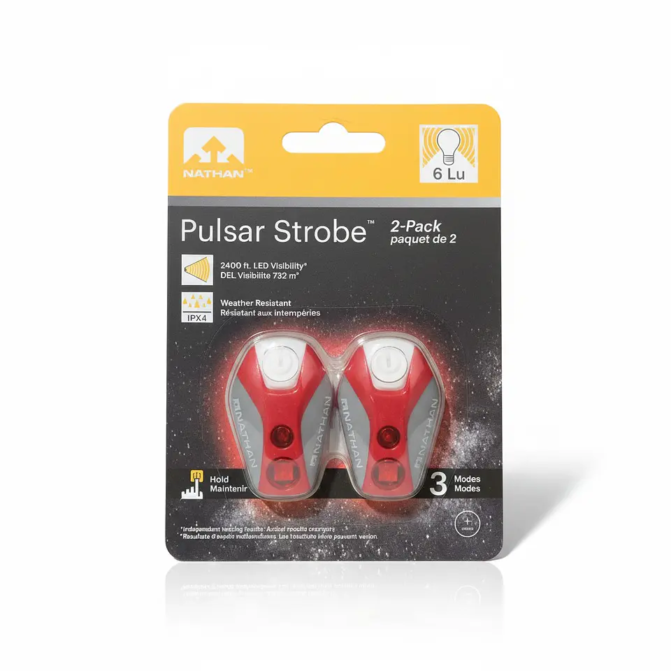 Luz de Bicicleta Nathan Pulsar Strobe Rojo 2