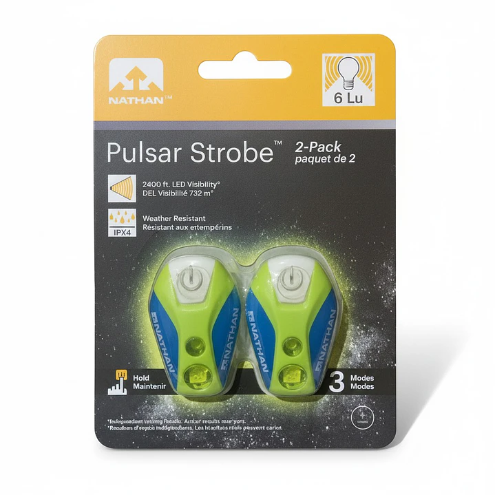 Luz de Bicicleta Nathan Pulsar Strobe Amarillo 3