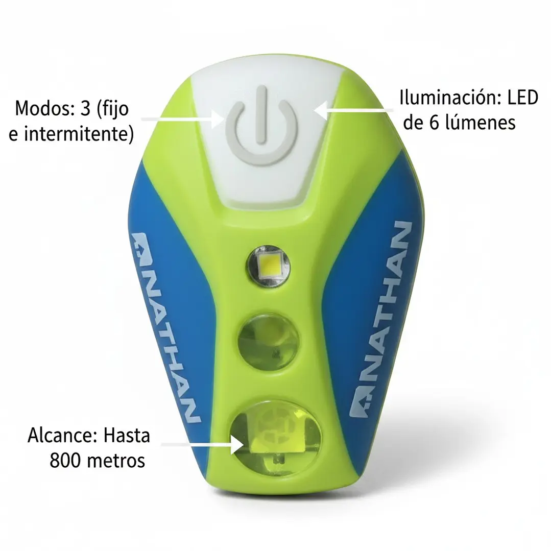 Luz de Bicicleta Nathan Pulsar Strobe Amarillo 2