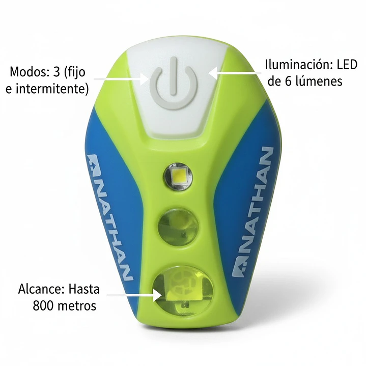 Luz de Bicicleta Nathan Pulsar Strobe Amarillo 2
