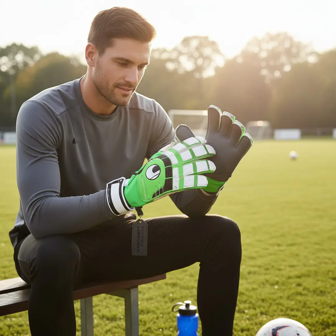 Guante de Arquero Uhlsport Cerberus Soft Started Blanco  4