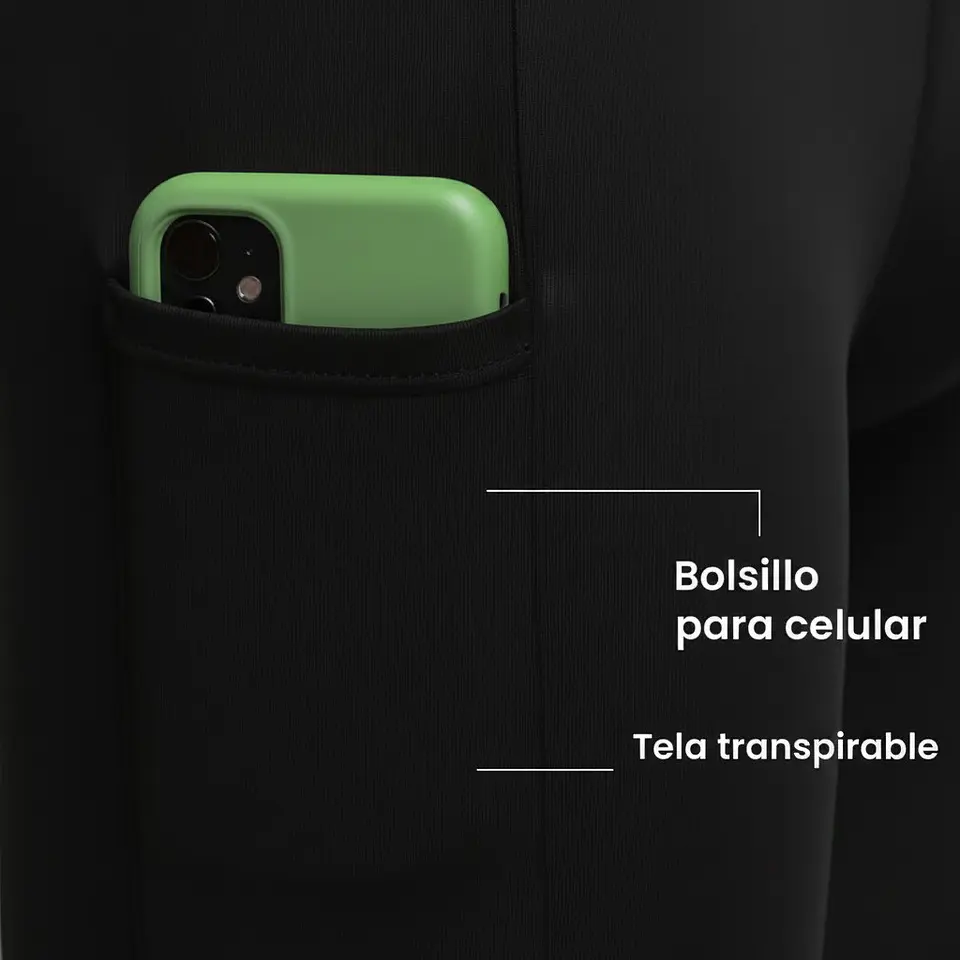 Calza Corta Penalty Skin 183 C/Bolsillo Negro 2