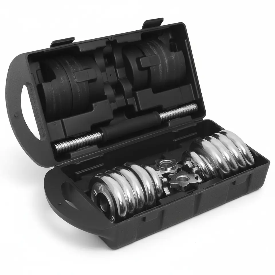 Set de Mancuernas con Maleta Olymphus 20 kg 1