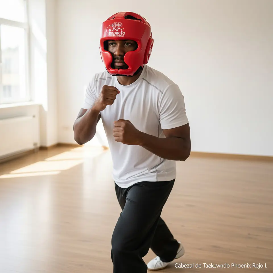 Cabezal de Taekwondo Phoenix Rojo  4
