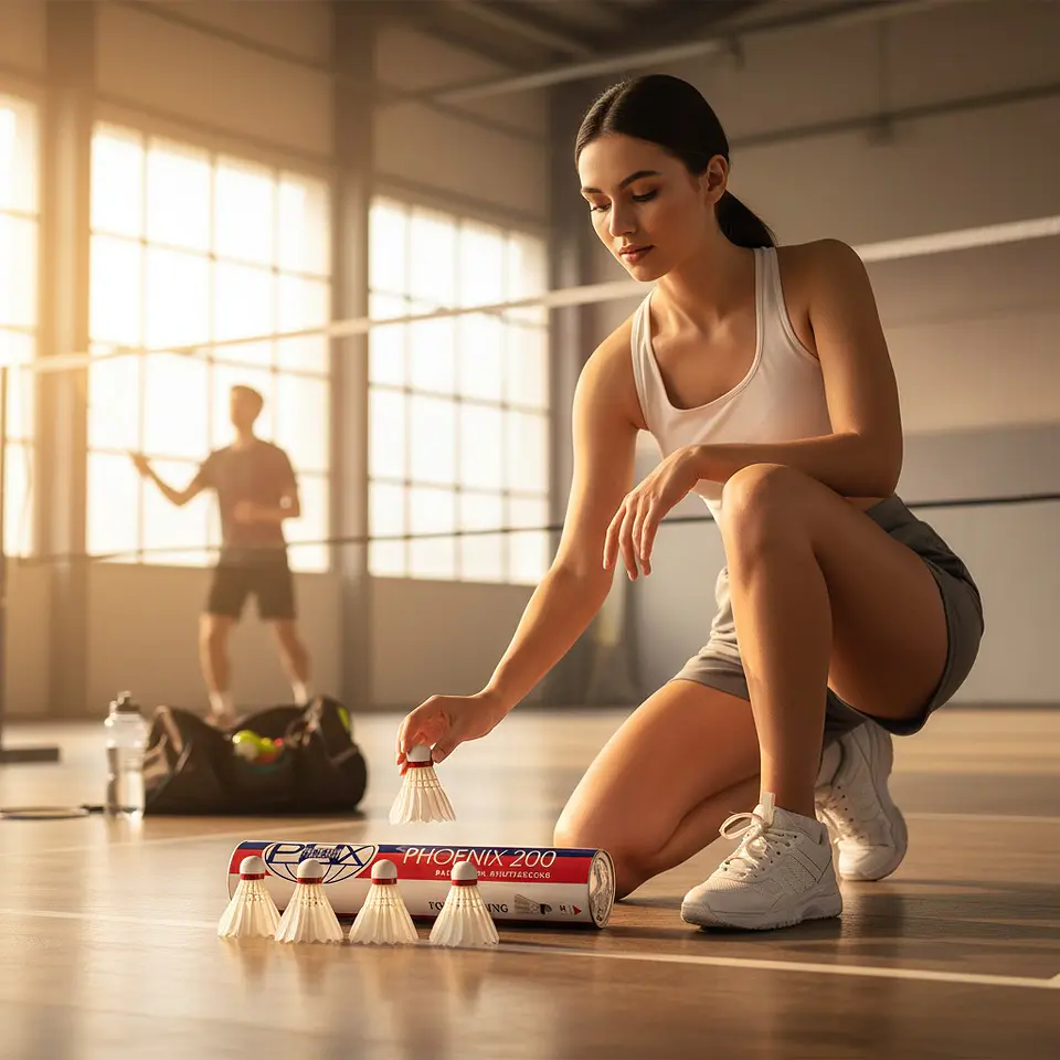 Plumilla de Badminton Phoenix 200 PVC 12 unid 2