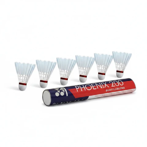 Plumilla de Badminton Phoenix 200 PVC 12 unid