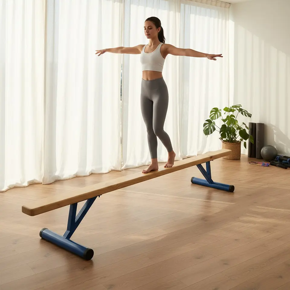 Viga de Equilibrio Muuk Iniciacion en Pino 3 mt x 33 cm Alto 3