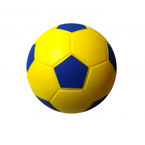 Balón de Fútbol Espuma PU 8'' Azul-Amarillo