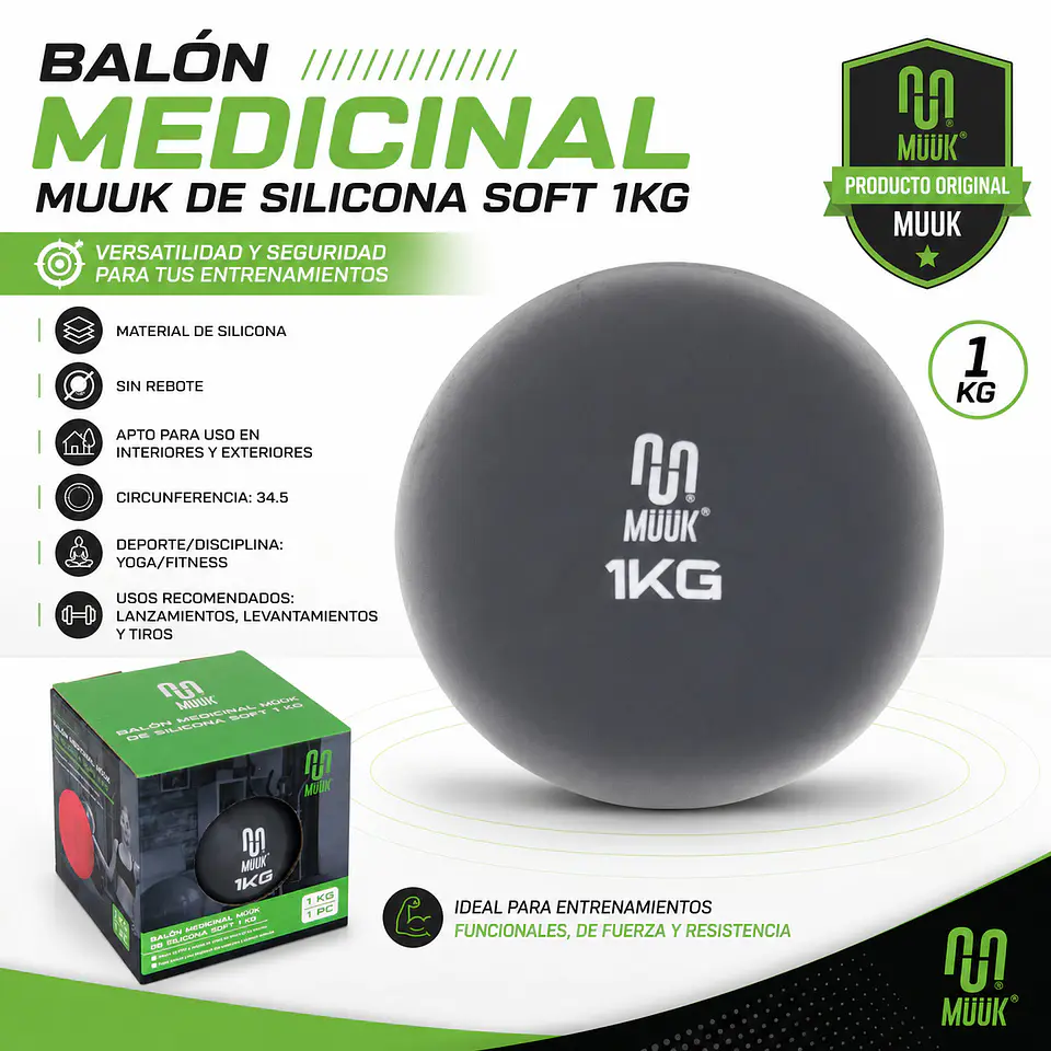 Balon Medicinal Muuk De Silicona Soft 1Kg 5
