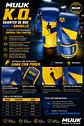 Guante De Box Muuk PU K.O. Azul-Amarillo - Miniatura 14