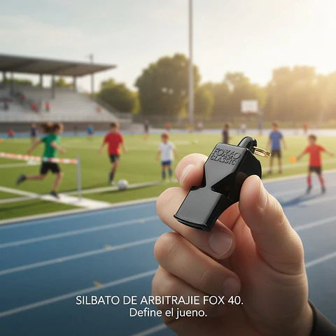 Silbato de Arbitraje Fox 40 Classic Oficial 115 Db