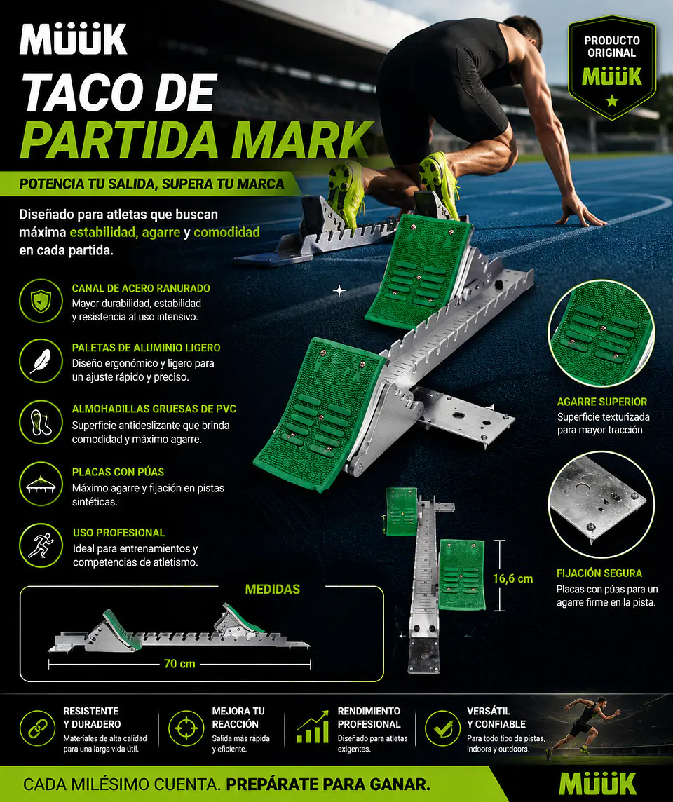 Taco De Partida Para Atletismo Muuk Mark 11