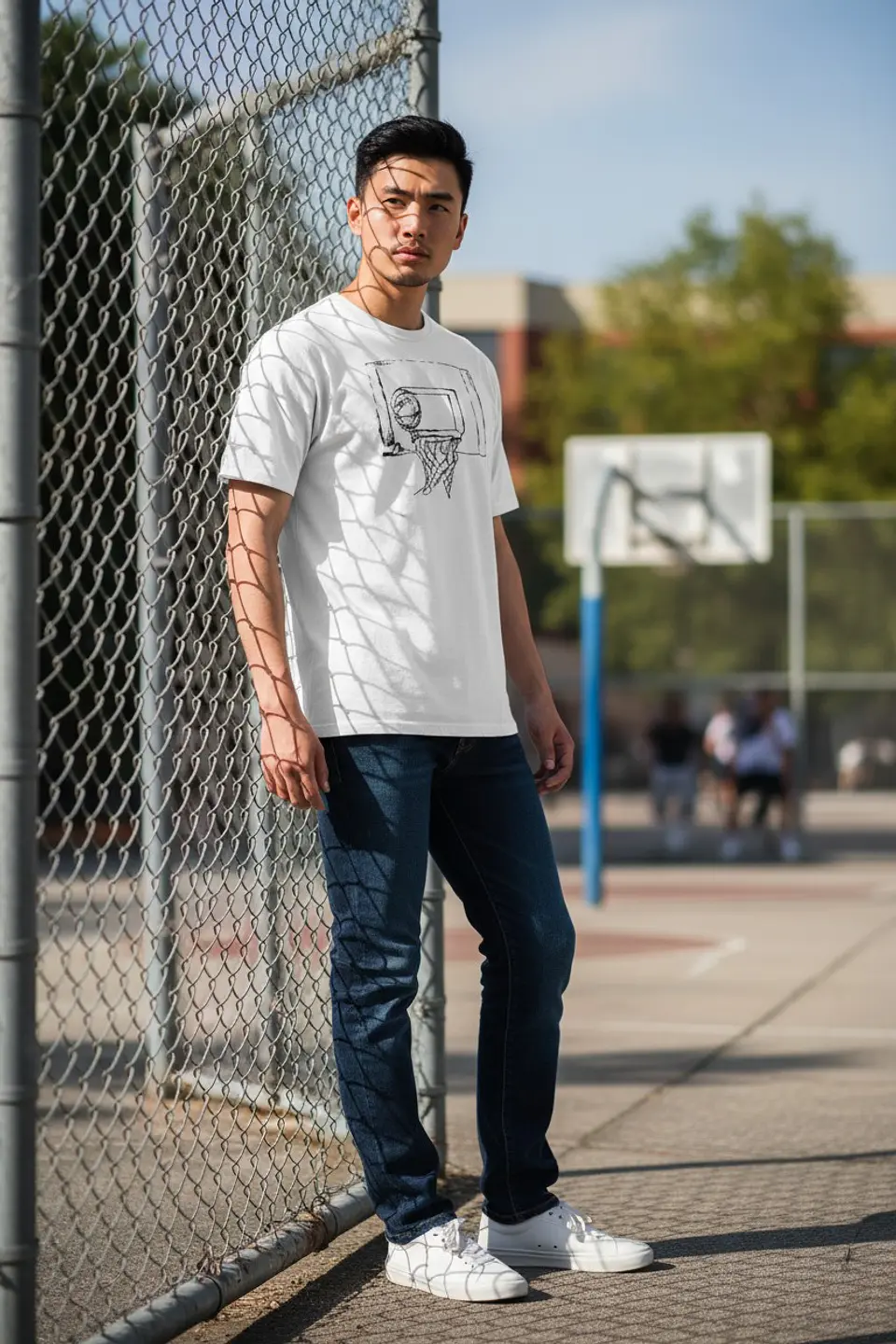 Polera Penalty Basket Blanco 3