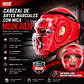 Cabezal De Artes Marciales Con Mica Muuk Rojo - Miniatura 11