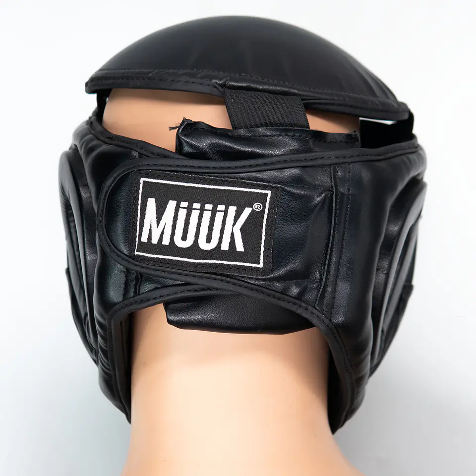 Cabezal De Artes Marciales Con Mica Muuk Negro 6