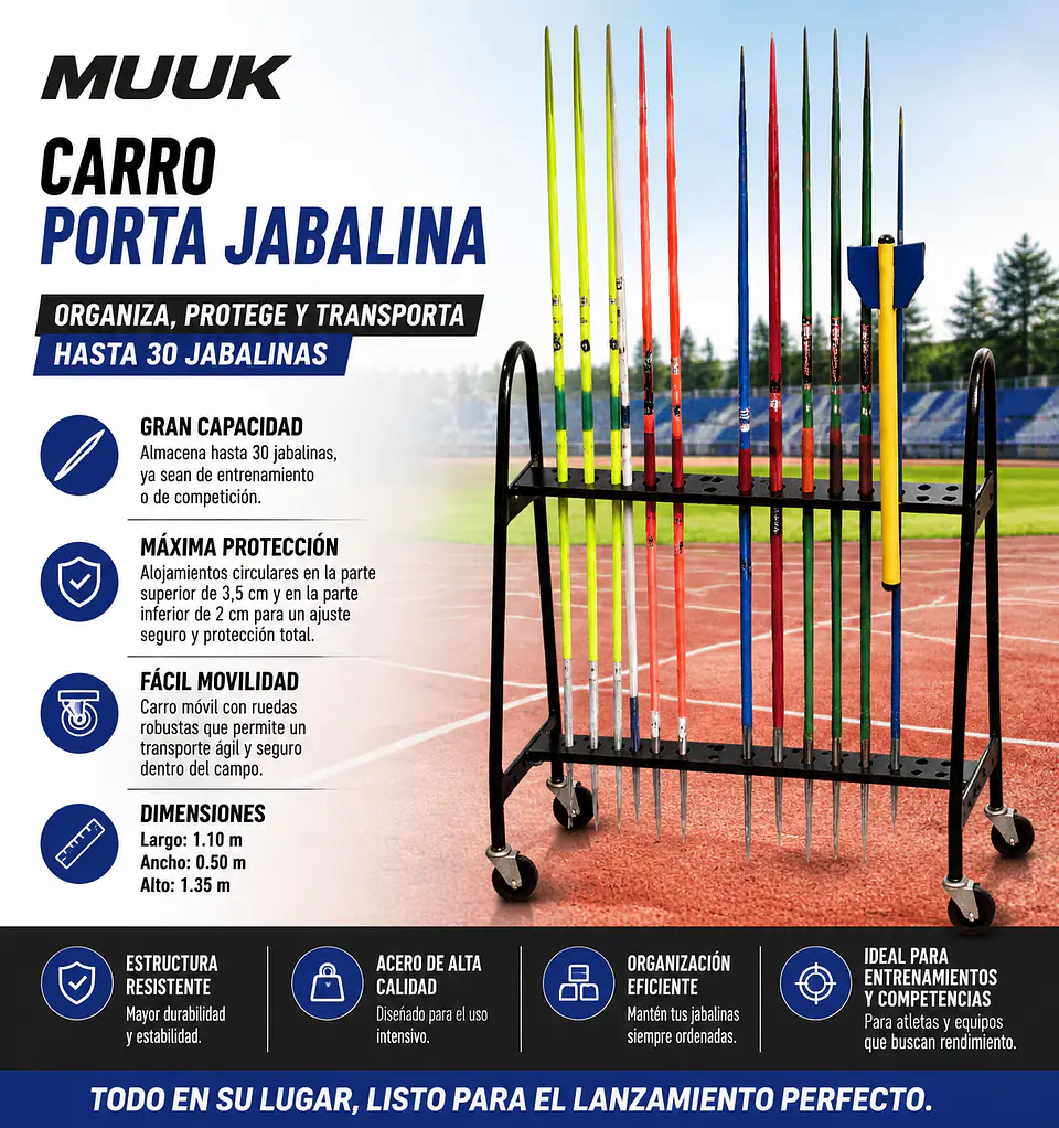 Carro Porta Jabalina Muuk 30 Unds 7