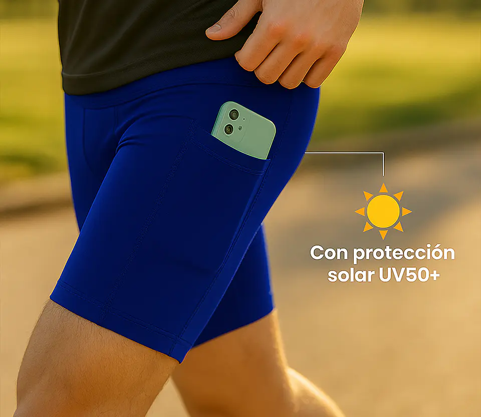 Calza Corta Penalty Skin 183 C/Bolsillo Azul Rey  5
