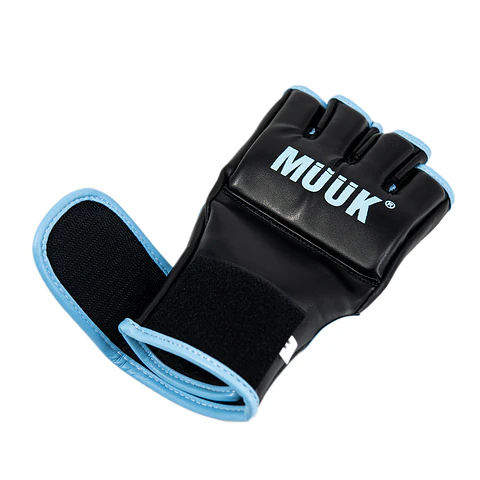 Guantilla MMA K.O Muuk Negro-Cyan