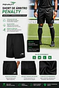 Short de Arbitro Penalty Negro - Miniatura 2