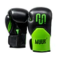 Guante de Box Muuk Cuero Eliminator Negro-Verde - Miniatura 1