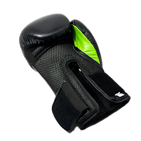 Guante de Box Muuk Cuero Eliminator Negro-Verde