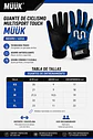 Guante de Ciclismo Multisport Touch Muuk Negro/Azul - Miniatura 7