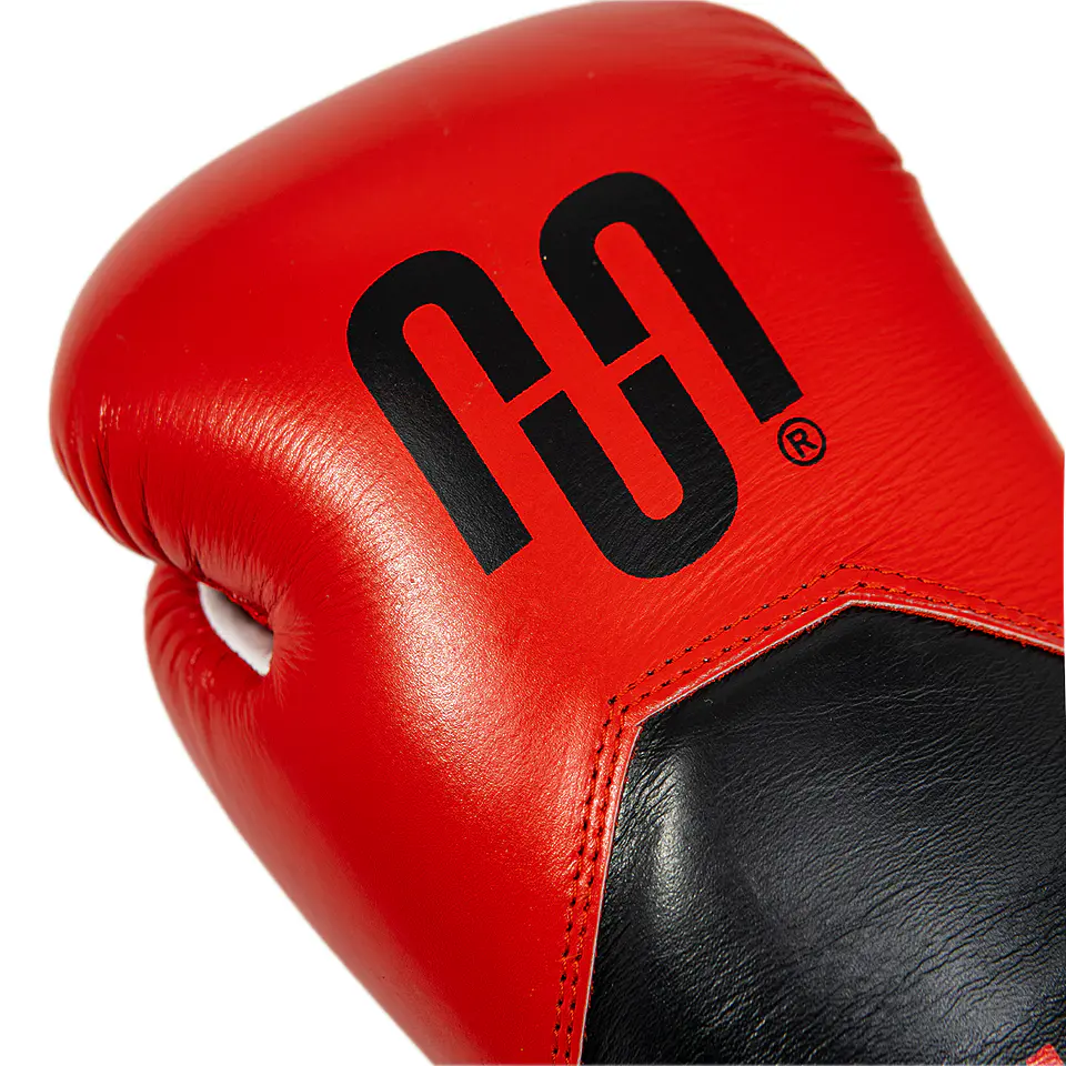 Guante de Box Muuk Cuero Eliminator Rojo-Negro 3