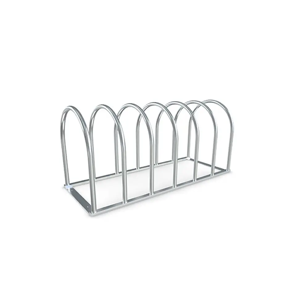 Bicicletero Tipo Media Luna para 6 Bicicletas Metalico 2