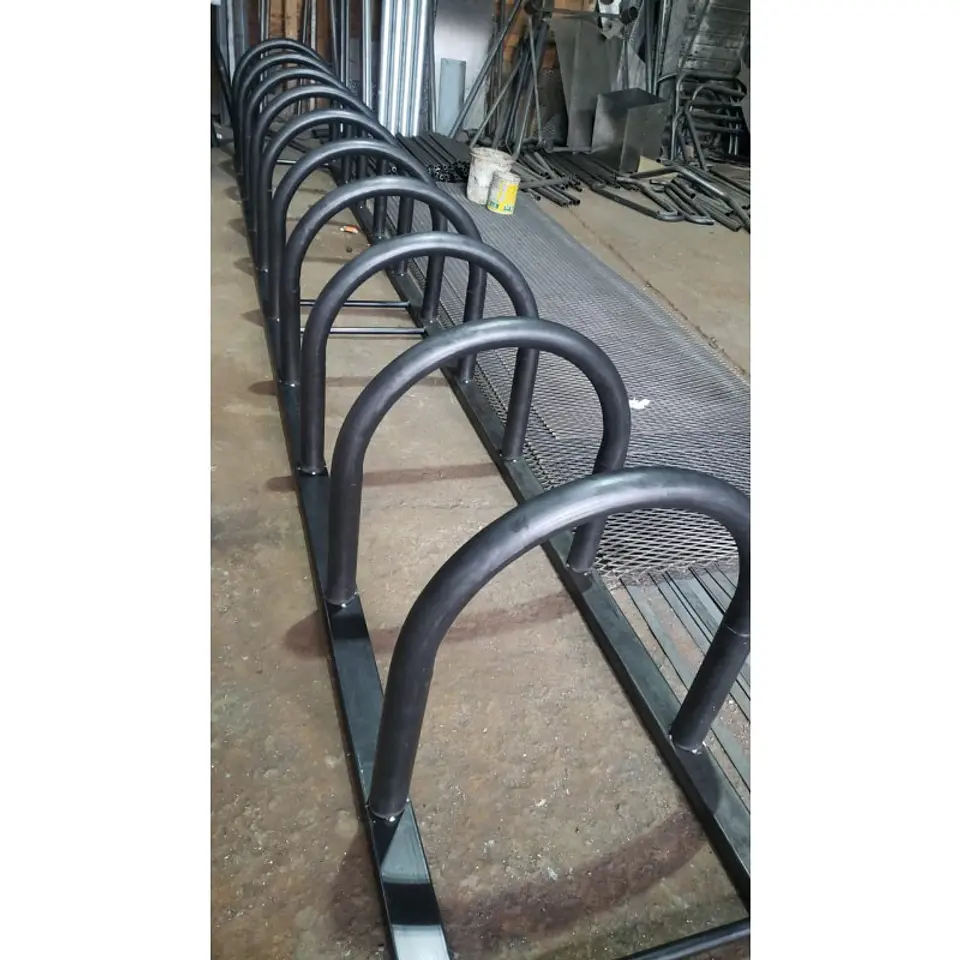 Bicicletero Tipo Media Luna para 6 Bicicletas Metalico 4