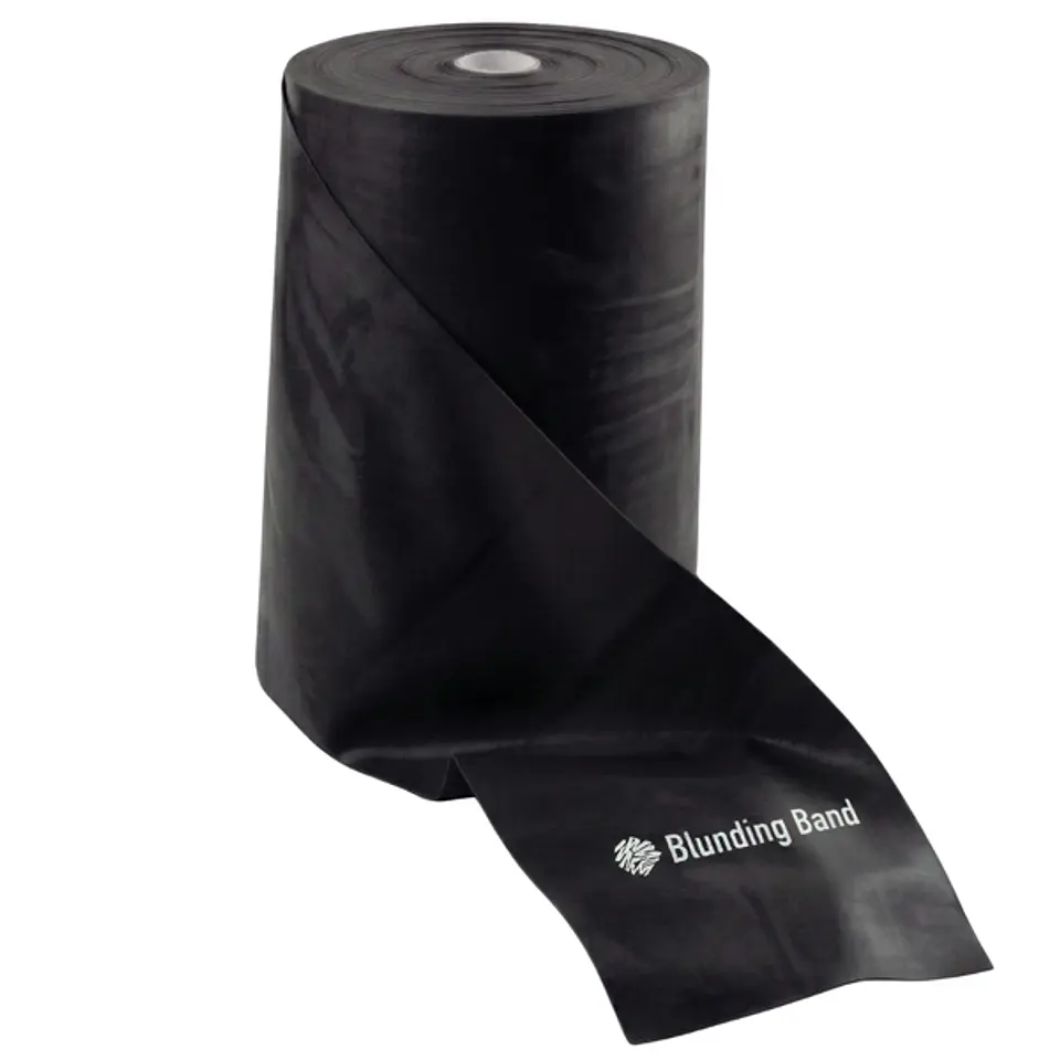 Banda Elastica Blunding Rollo X-Heavy 0.35 mm 45mt Negro 1