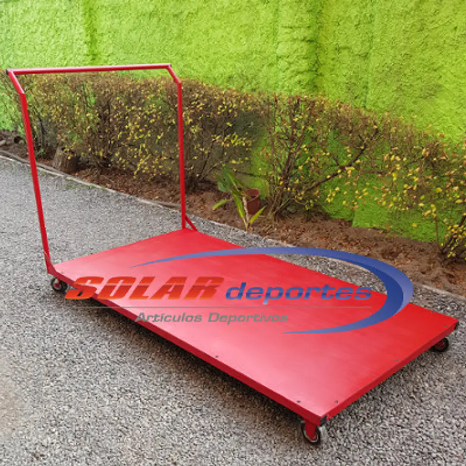 Carro Porta Colchonetas Base de Madera 220x110cm 1