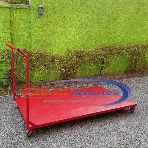 Carro Porta Colchonetas Base de Madera 220x110cm