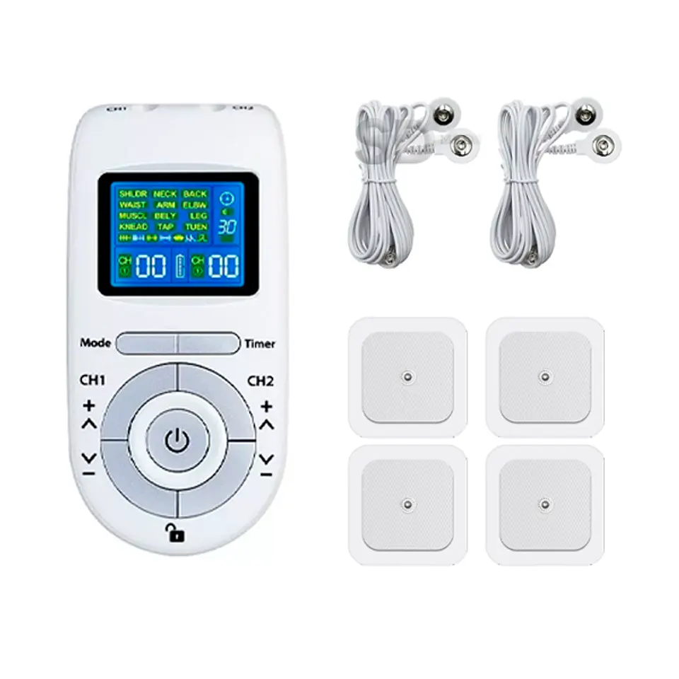 Tens + Electroestimulador Astec 2 canales 12 modulos AS100B 4