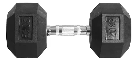 Mancuerna Hexagonal Goma 20 kg