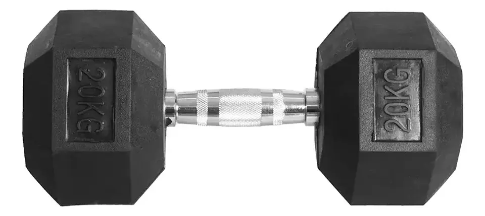 Mancuerna Hexagonal Goma 20 kg 1