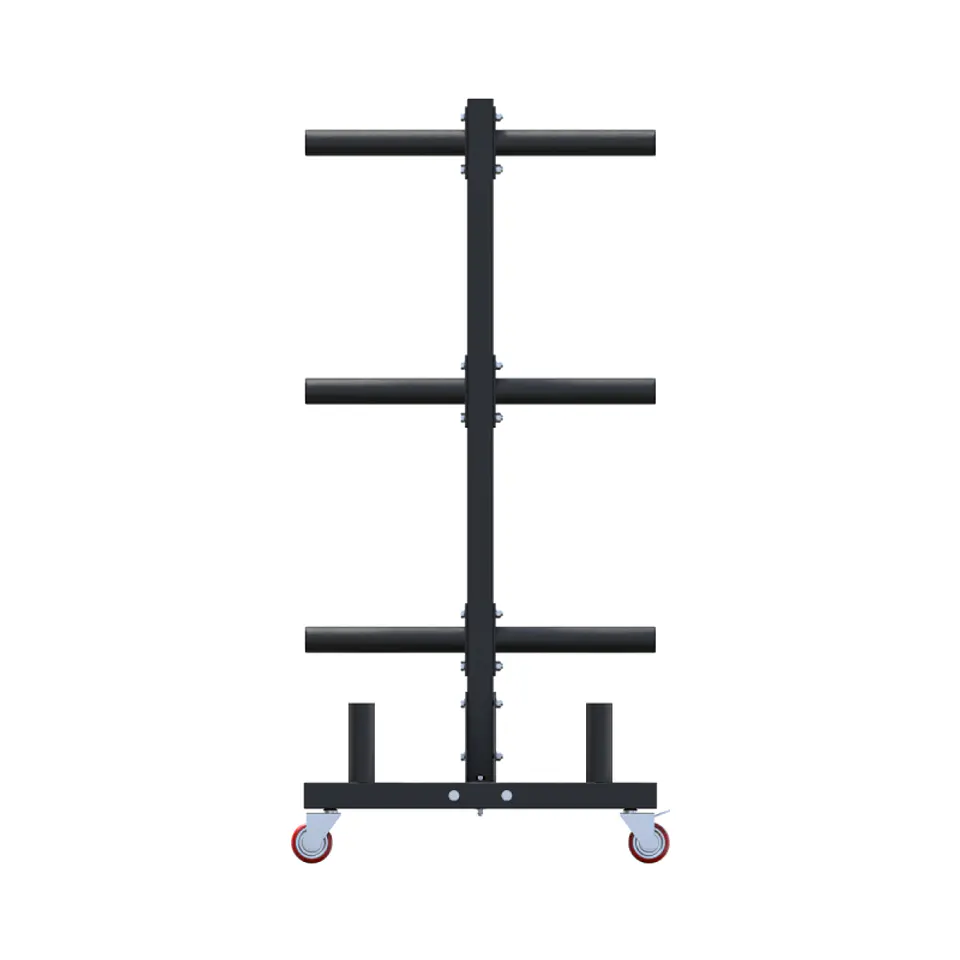 Rack Discos y Barra Olimpica Transportable 2