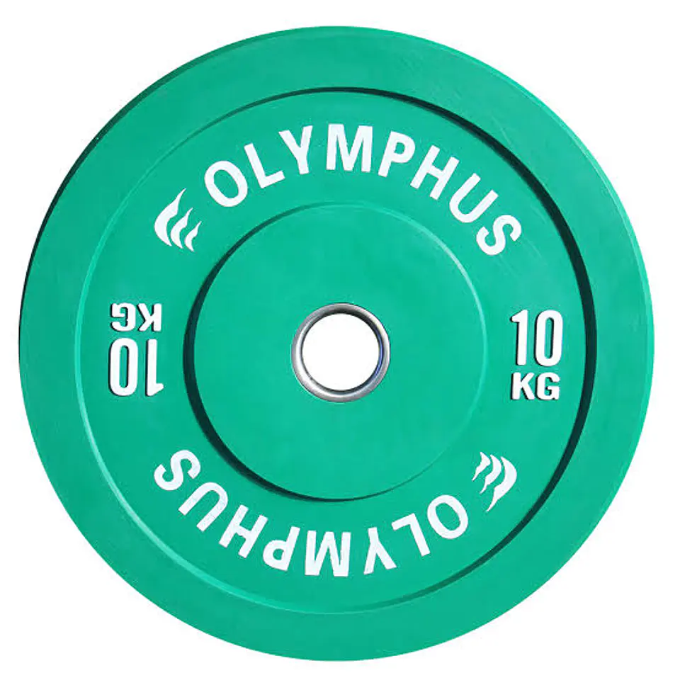 Disco Olimpico Bumper Olymphus 10 kg 1